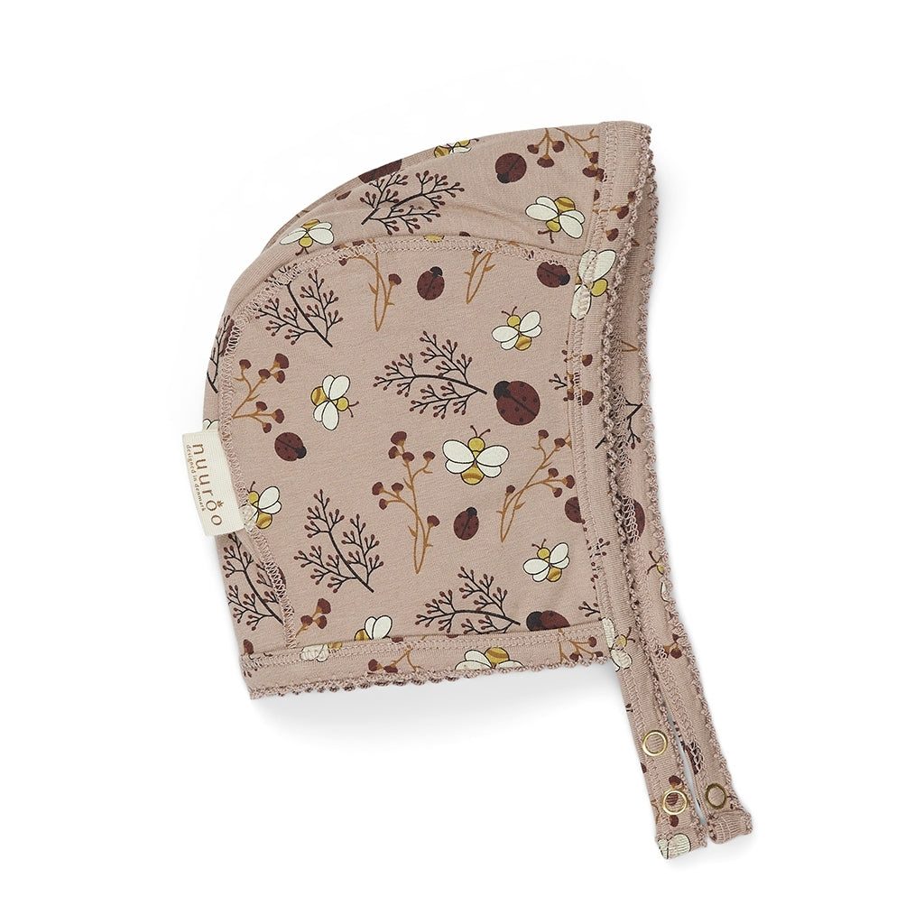 nuuroo Clara jersey bonnet Bonnet Sand - Flower bee