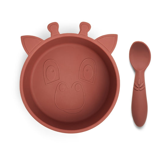 nuuroo Elia silicone dinner set 2-pack Dinner set Mahogany