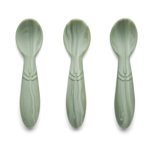 nuuroo Ella silicone spoon - 3 pack Spoon Light green mix