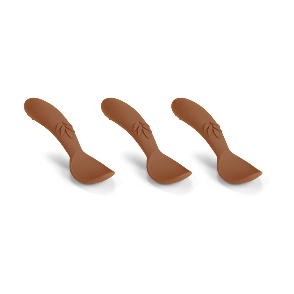 nuuroo Ella silicone spoon 3-pack Spoon Caramel Café