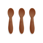 nuuroo Ella silicone spoon 3-pack Spoon Caramel Café