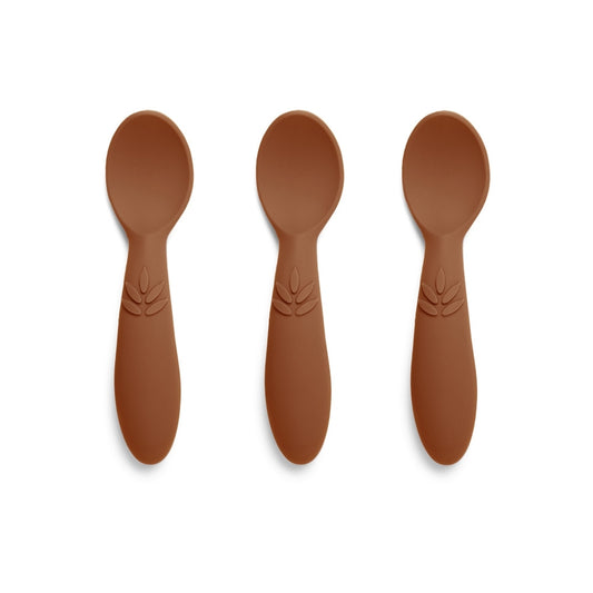 nuuroo Ella silicone spoon 3-pack Spoon Caramel Café