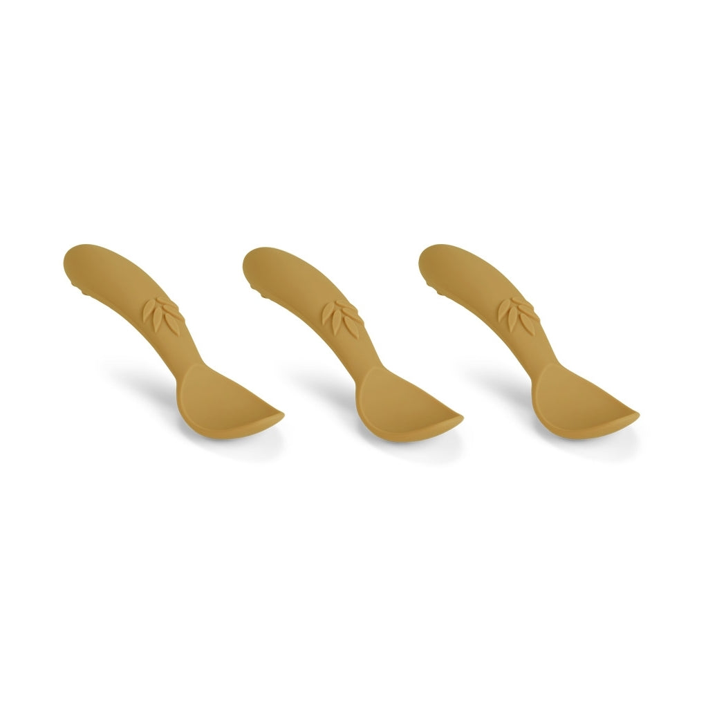 nuuroo Ella silicone spoon 3-pack Cutlery Dusty yellow