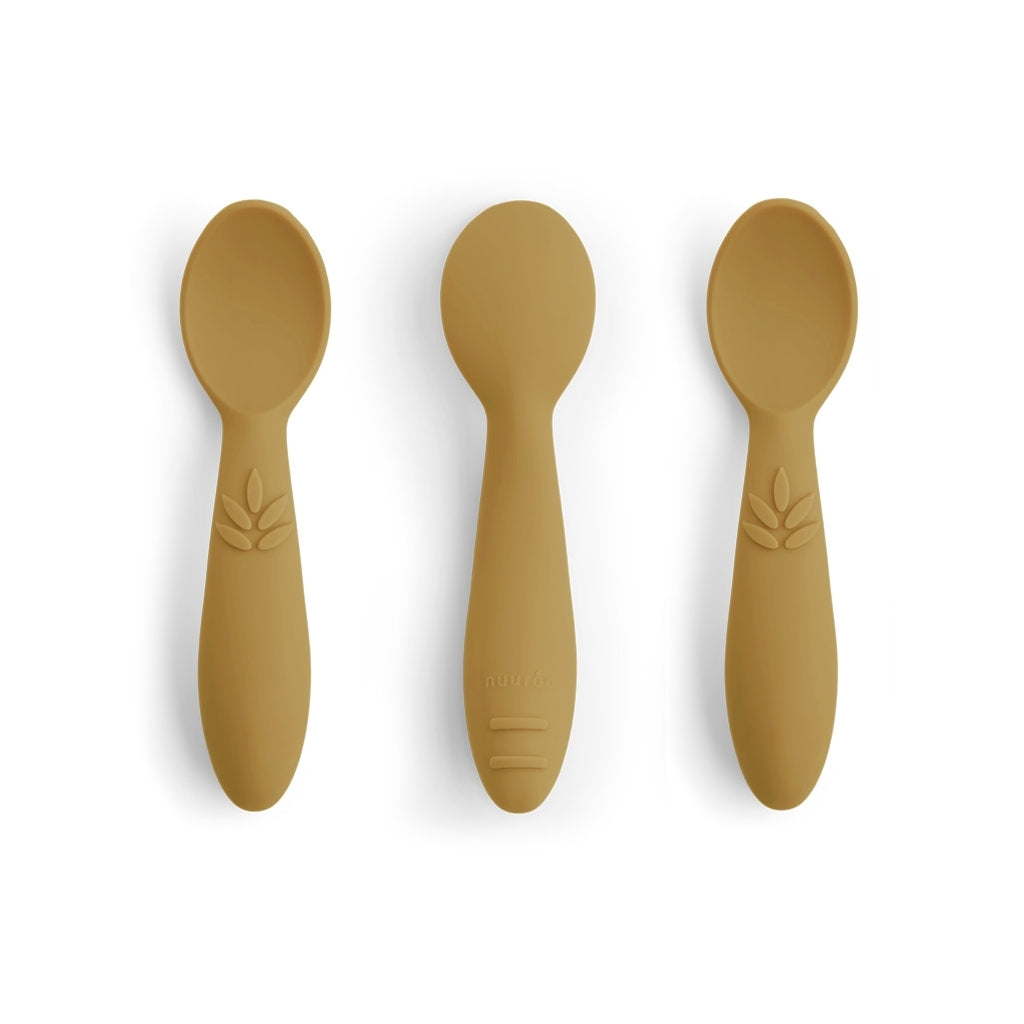 nuuroo Ella silicone spoon 3-pack Cutlery Dusty yellow