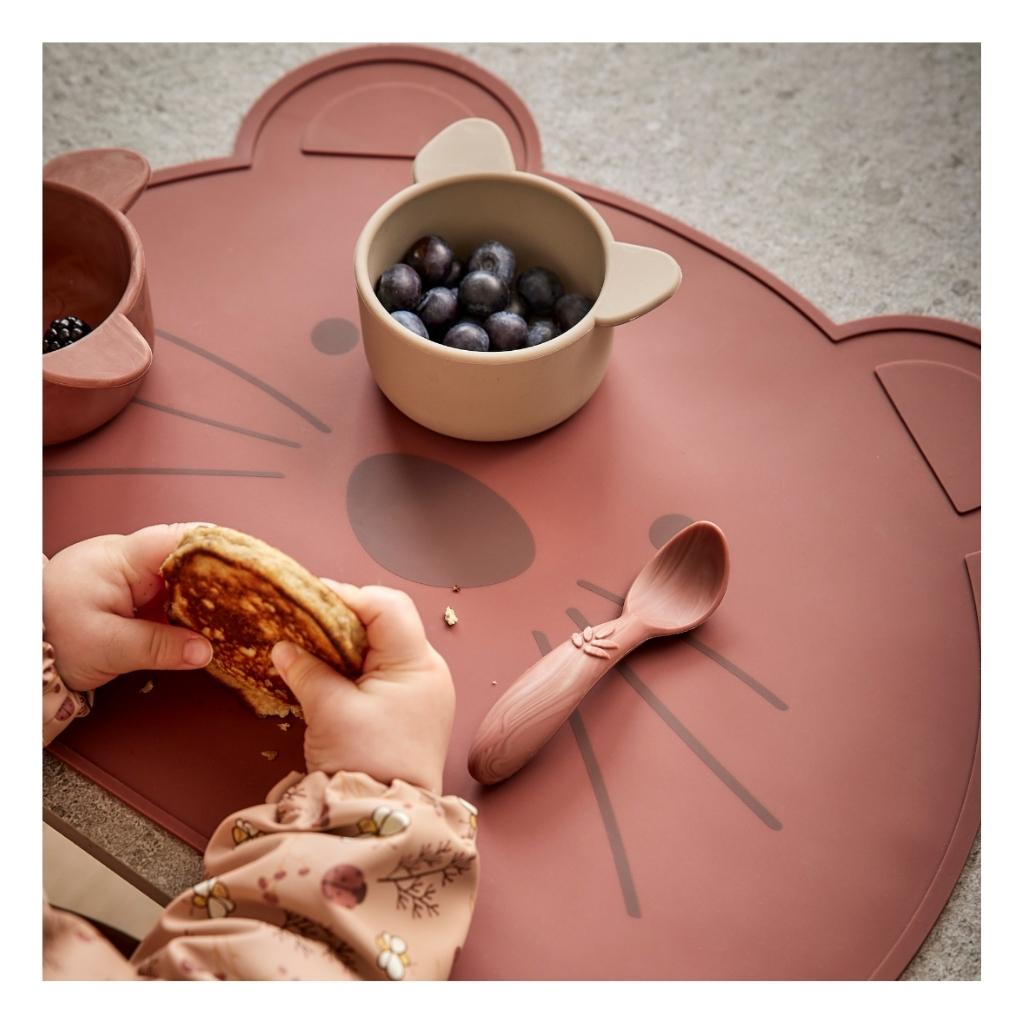 nuuroo Ester silicone placemat Placemat Mahogany