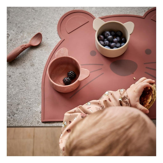 nuuroo Ester silicone placemat Placemat Mahogany