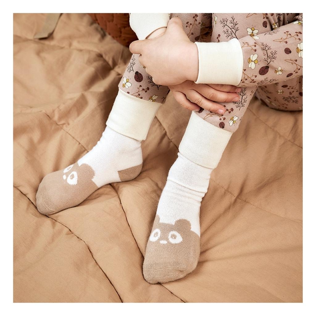 nuuroo Freja socks - 2 pack Socks Light brown / Sand