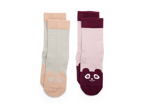 nuuroo Freja socks - 2 pack Socks Cobblestone/Woodrose