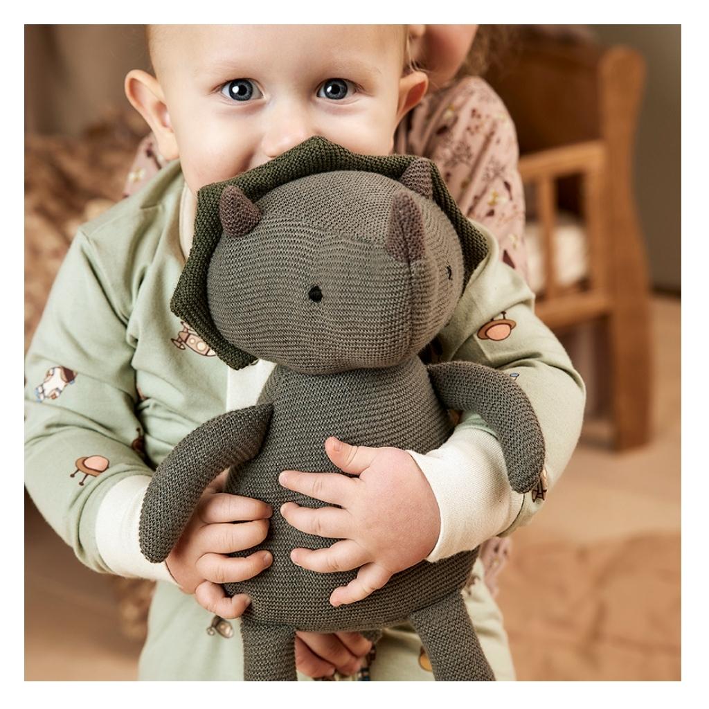 nuuroo Gabi knit teddybear Teddybear Warm green