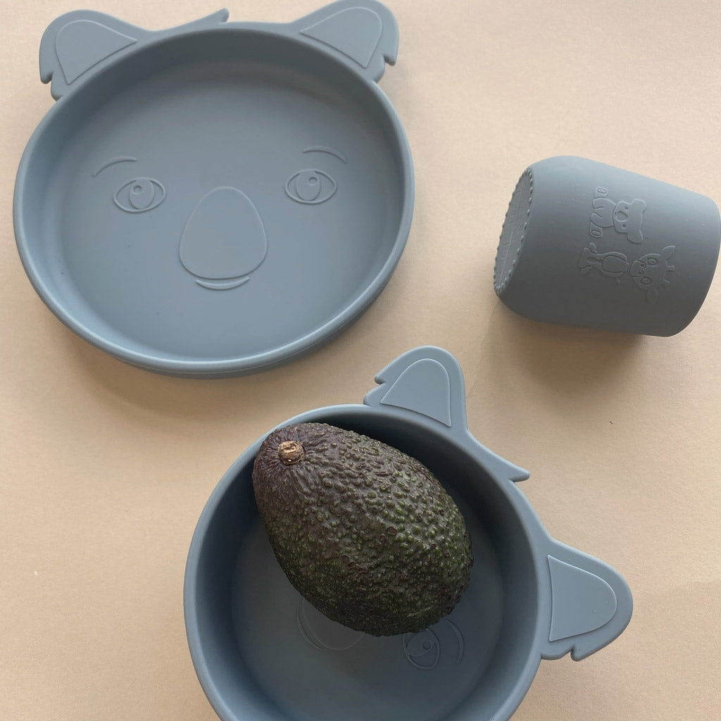 nuuroo Judi silicone dinner set - 3 pack Dinner set Bering Sea