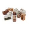 nuuroo Pile silicone building bricks - 10 pcs. Toy Brown color mix
