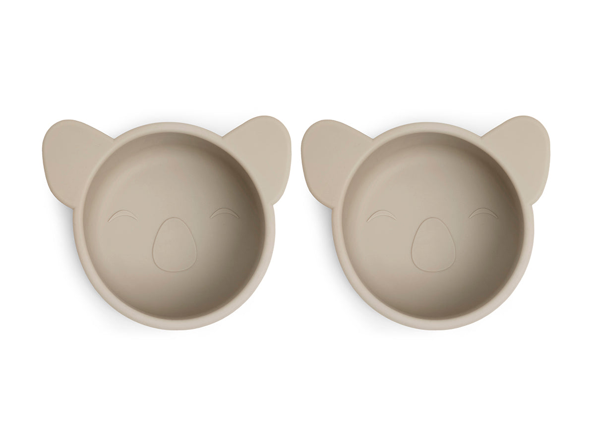 nuuroo Rosa silicone snack box - 2 pack Snackbox Cobblestone