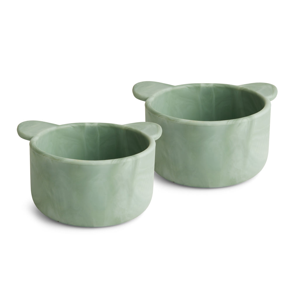 nuuroo Rosa silicone snack box - 2 pack Snackbox Light green mix