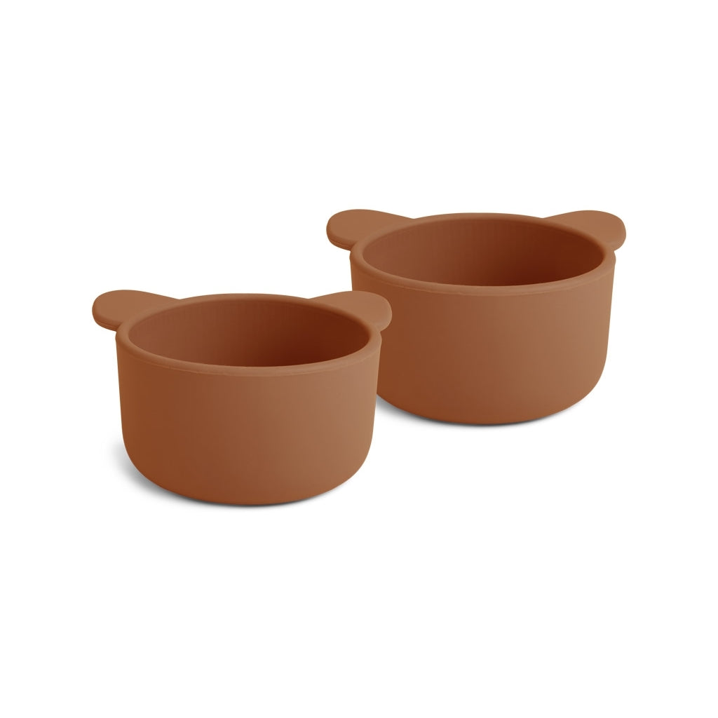 nuuroo Rosa silicone snack box - 2 pack Snackbox Caramel Café