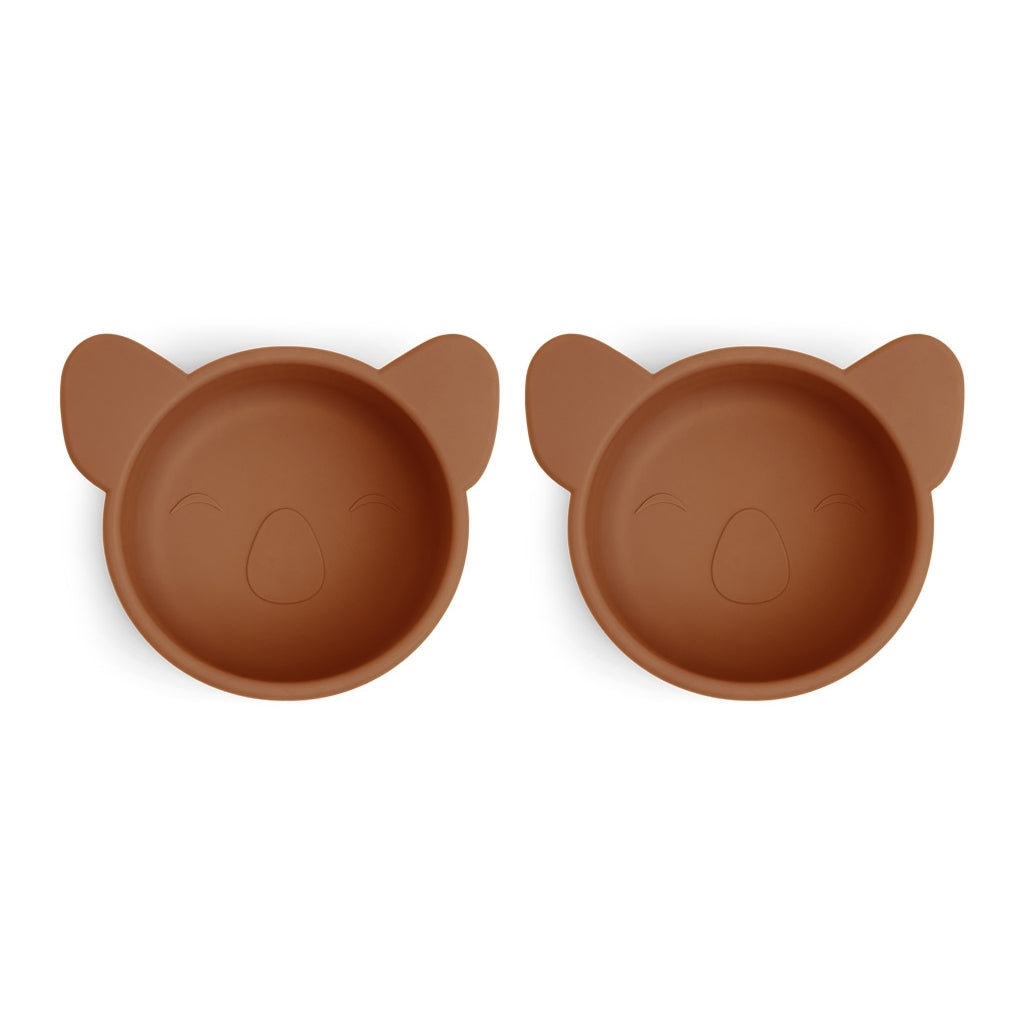 nuuroo Rosa silicone snack box - 2 pack Snackbox Caramel Café