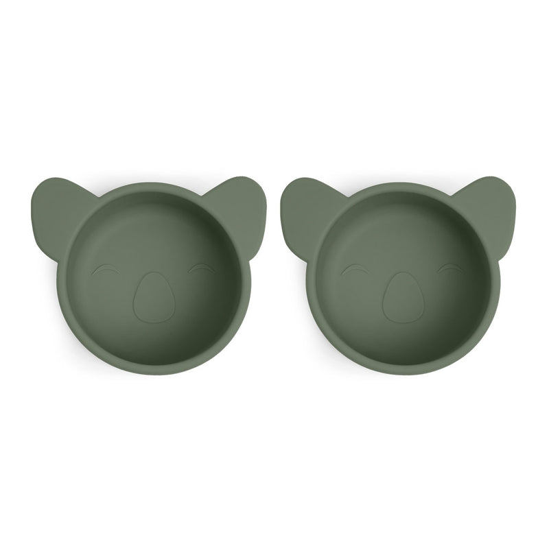 nuuroo Rosa silicone snack box - 2 pack Snackbox Dusty green