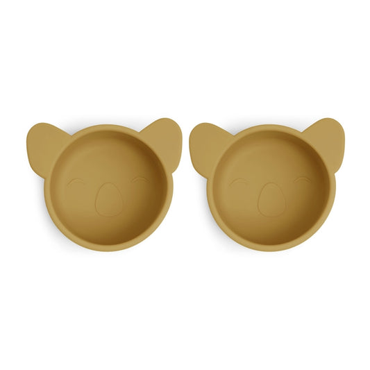nuuroo Rosa silicone snack box small 2-pack Snackbox Dusty yellow